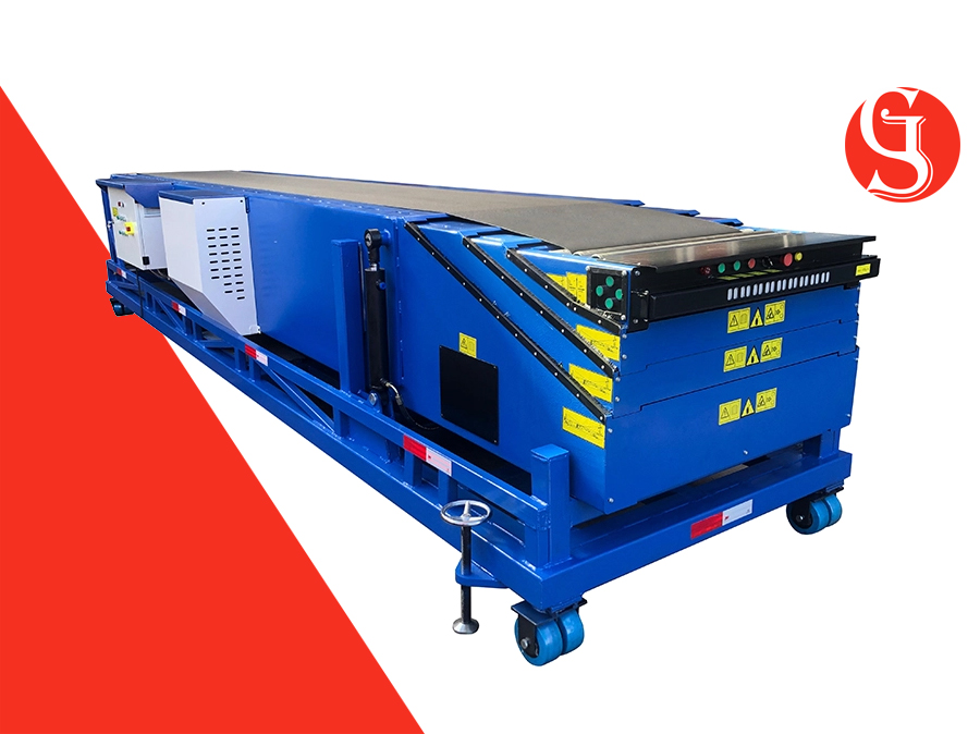 Telescopic Belt Conveyor for Loading Unloading 40ft container