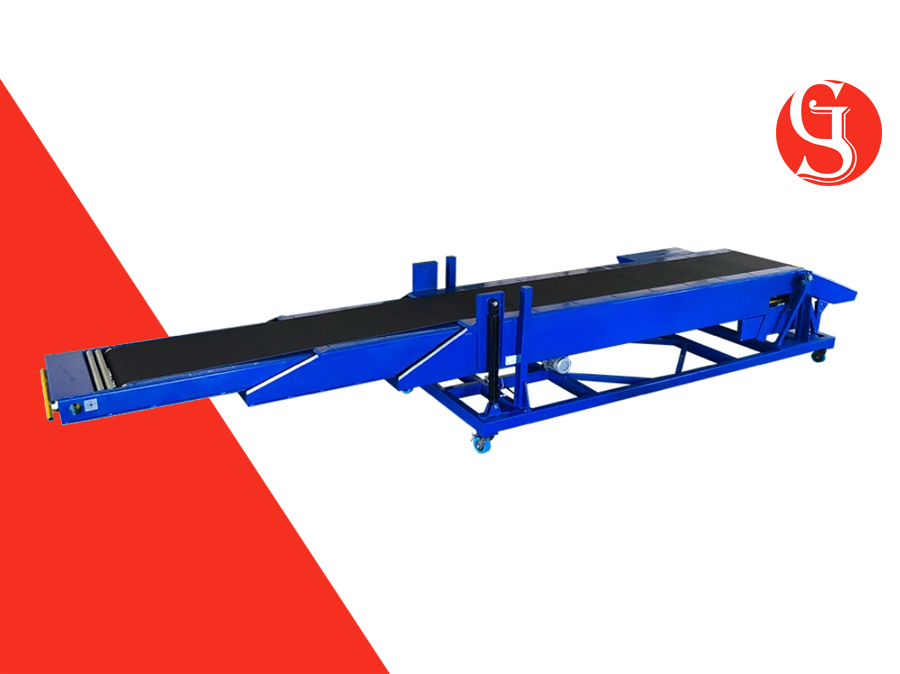Telescopic Belt Conveyor for Loading Unloading 27ft container